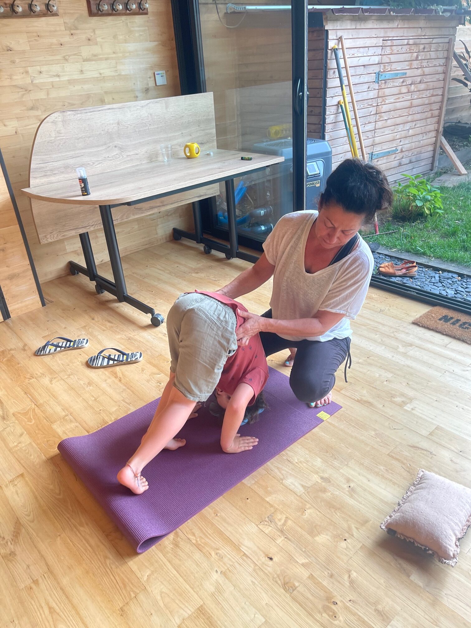 Position de yoga enfant